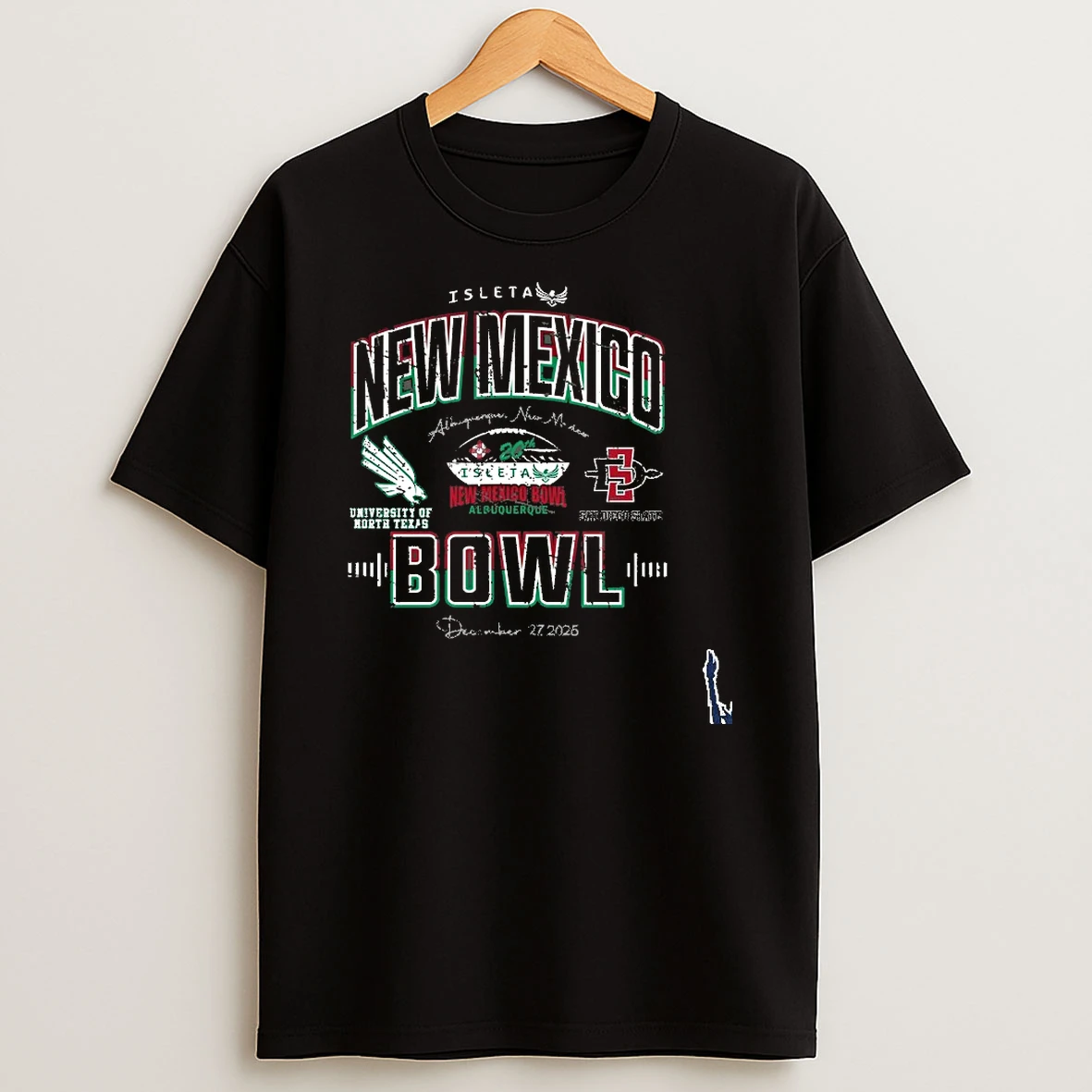 2025 New Mexico Bowl University Of North Texas Vs Sdsu Aztecs T Shirt