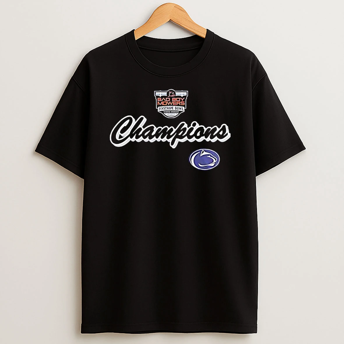2025 Pinstripe Bowl Champions Penn State Nittany Lions T Shirt