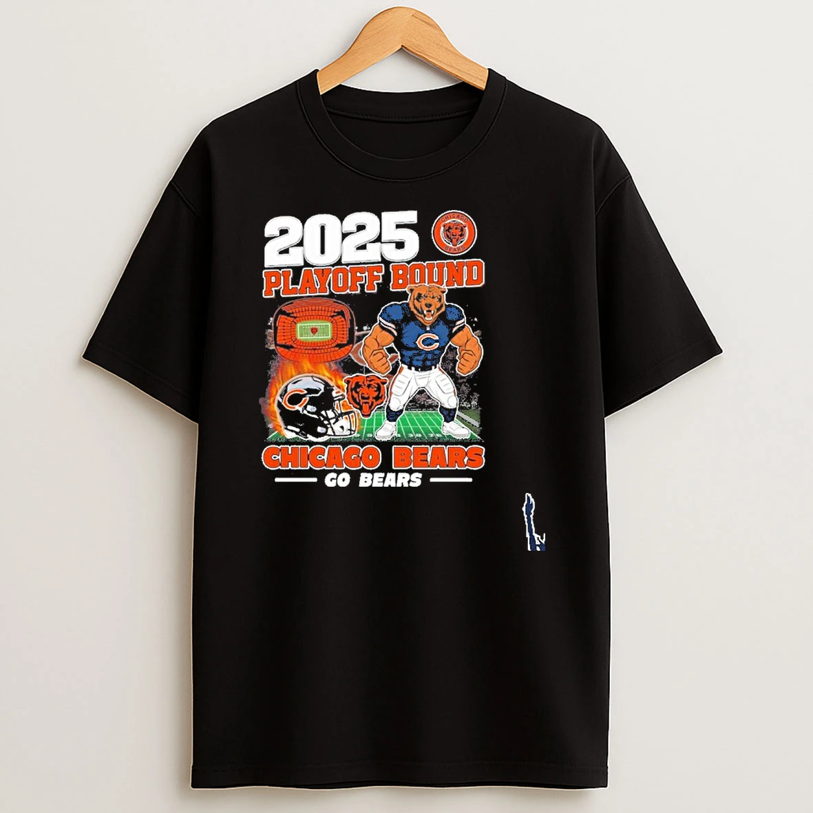2025 Playoff Bound Chicago Bears Go Bears T Shirt