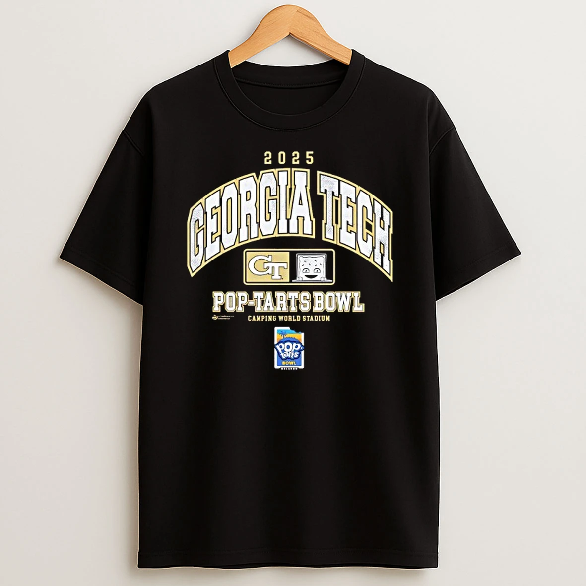 2025 Pop Tarts Bowl Georgia Tech Yellow Jackets Logo T Shirt