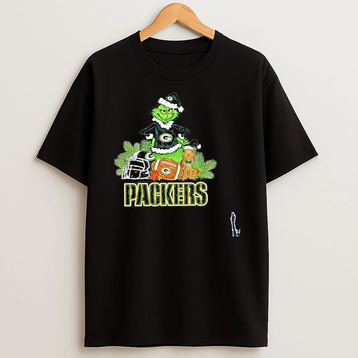 2025 Santa Grinch X Dog Ball Merry Christmas Packers Logo T Shirt