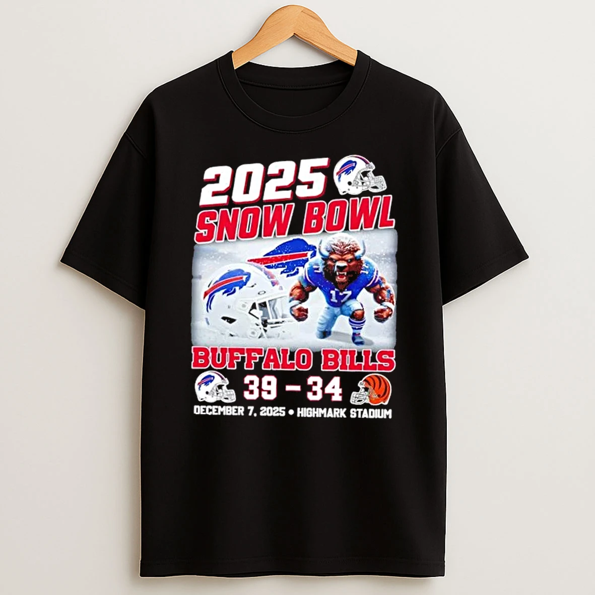 2025 Snow Bowl Buffalo Bills Mascot Highmark Stadium Graphic T Shirt