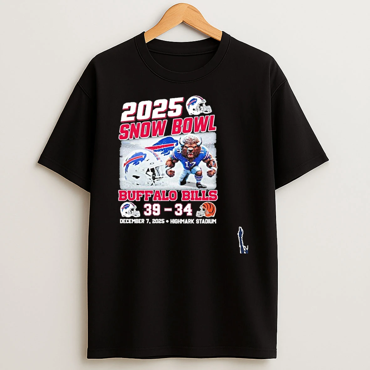2025 Snow Bowl Buffalo Bills Win 39 34 Cincinnati Bengals T Shirt
