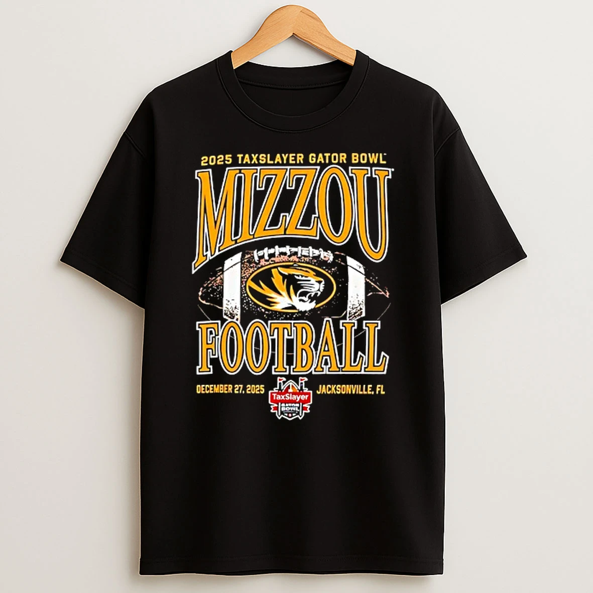 2025 Taxslayer Gator Bowl Missouri Tigers Football T Shirt