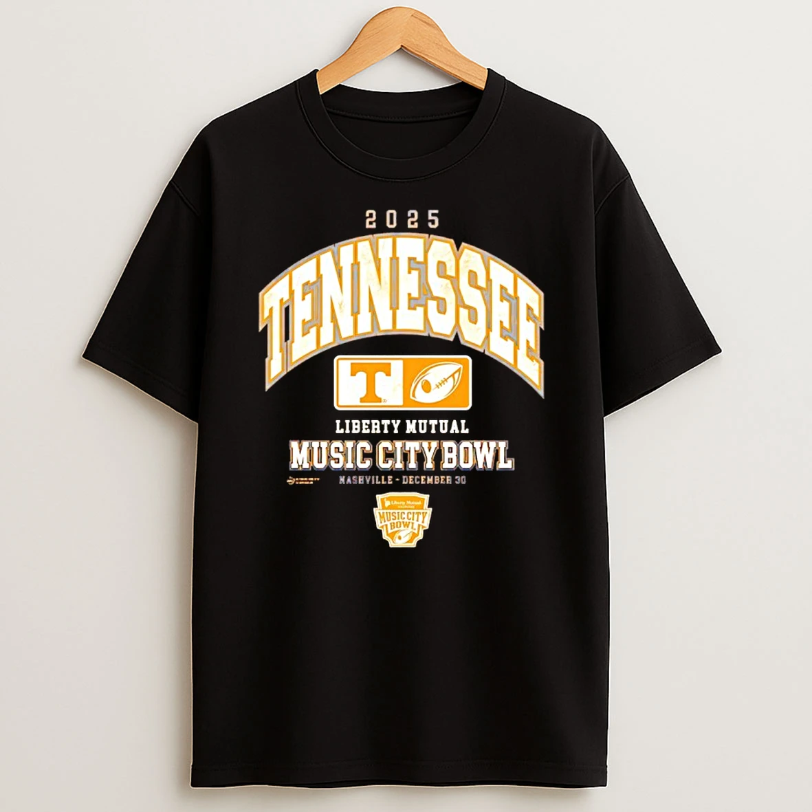 2025 Tennessee Volunteers Liberty Mutual Music City Bowl T Shirt