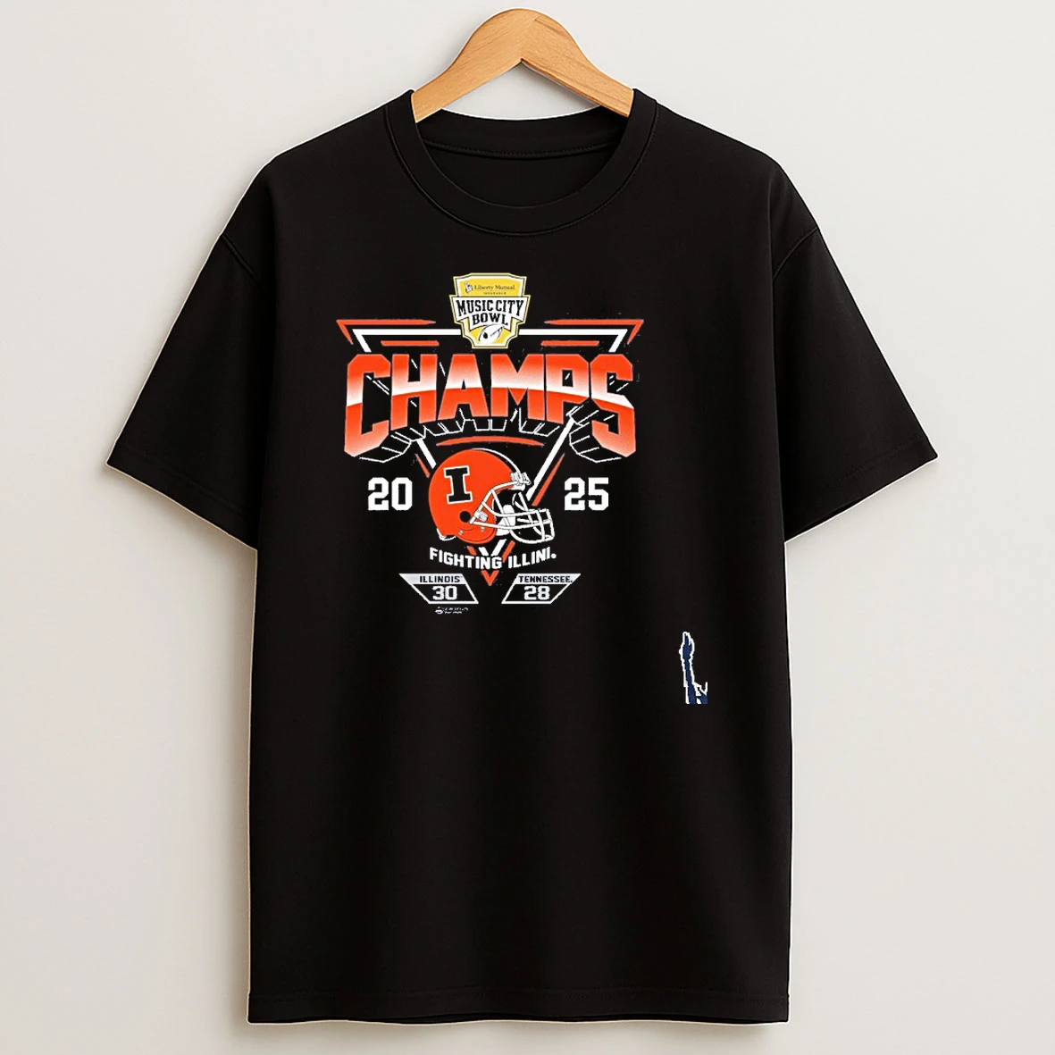 2025 Transperfect Music City Bowl Illinois Champs Score T Shirt
