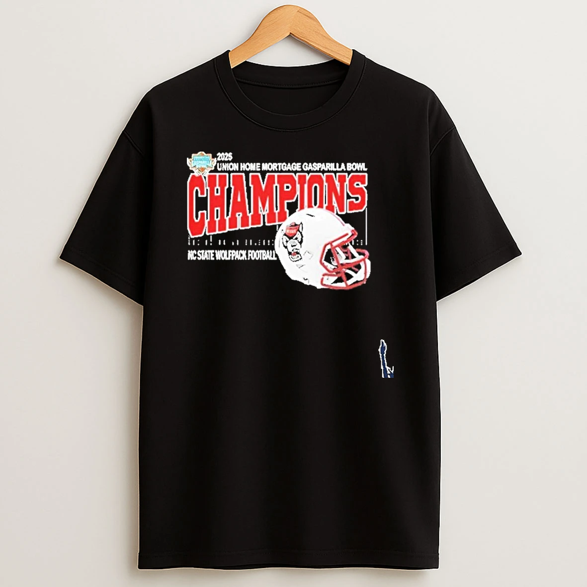 2025 Union Home Mortgage Gasparilla Bowl Champions Nc State Wolfpack Football T Shirt