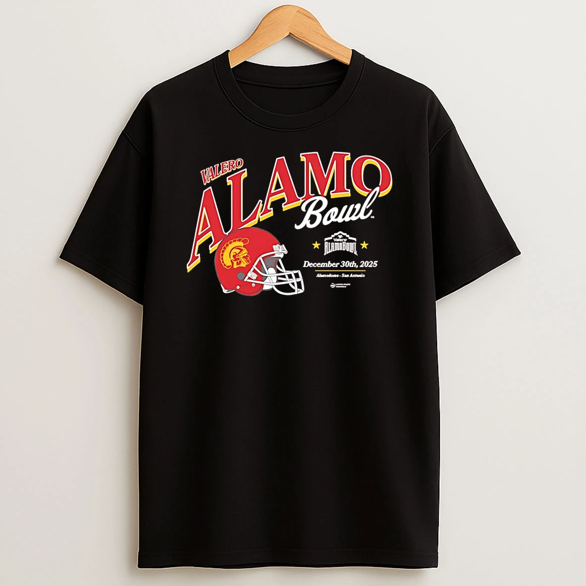 2025 Valero Alamo Bowl Usc Trojans Helmet T Shirt