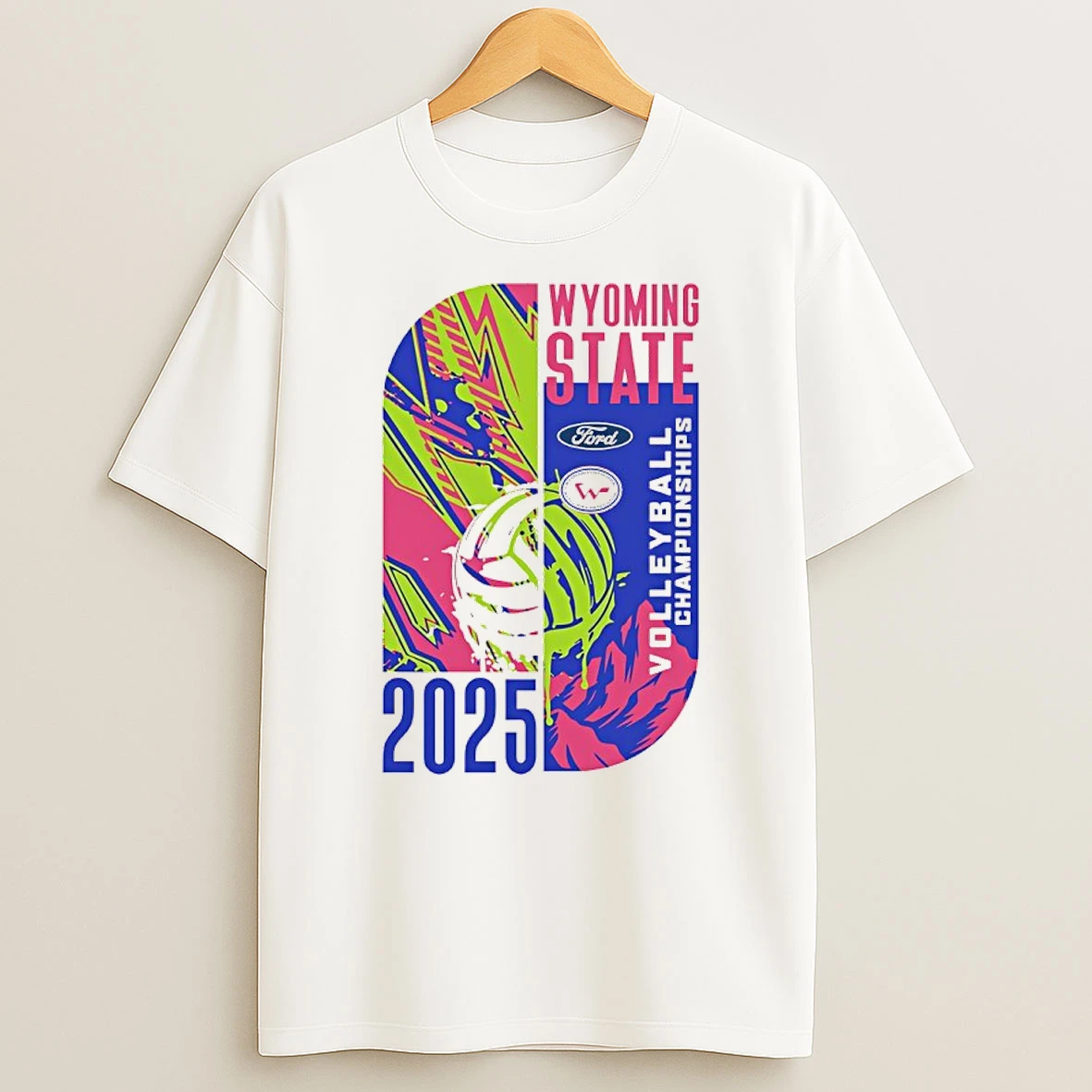 2025 Wyoming State Ford Volleyball Championships T Shirt