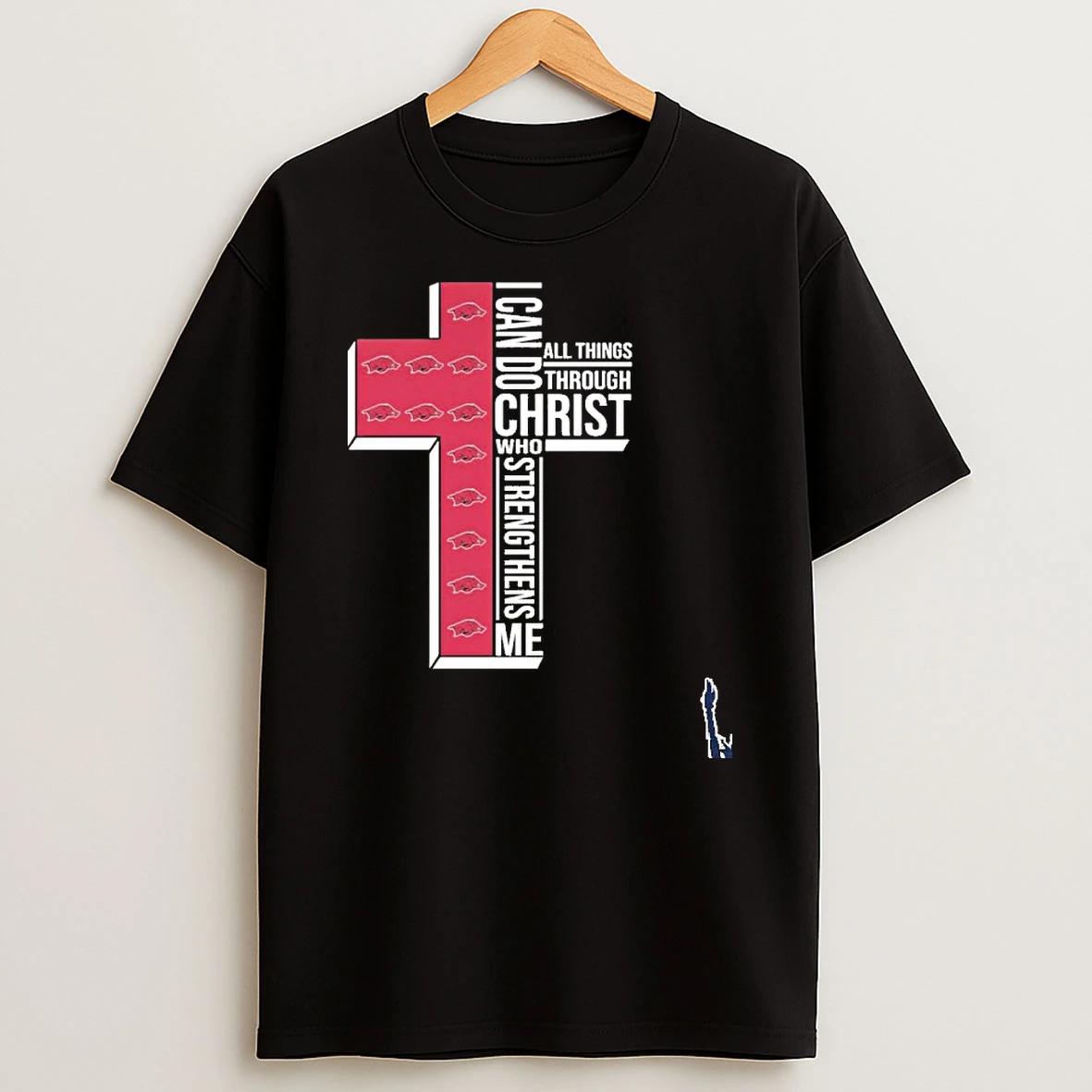 2026 Arkansas Razorbacks I Can Do All Things Through Christ Who Strengthens Me T Shirt
