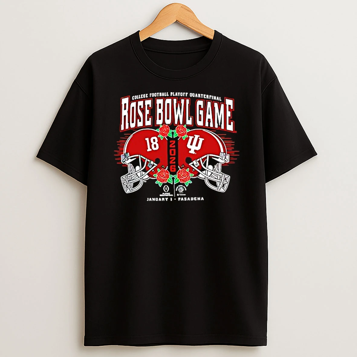 2026 Cfp Rose Bowl Game Alabama Crimson Tide Vs Indiana Hoosiers Head To Head T Shirt