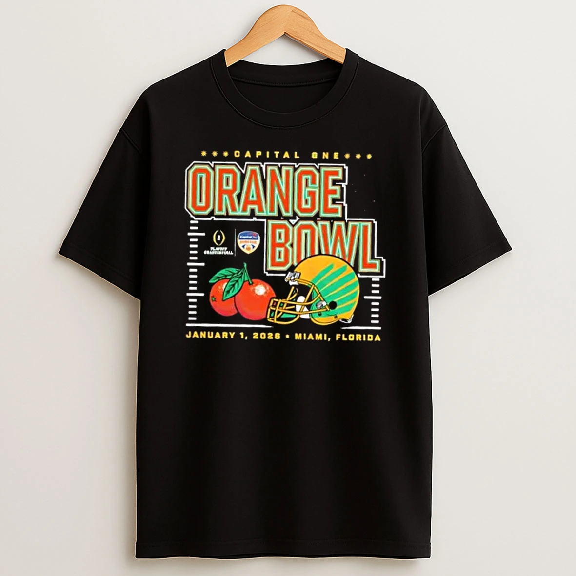 2026 Capital One Orange Bowl Oregon Ducks January 1 2026 Miami Florida T Shirt