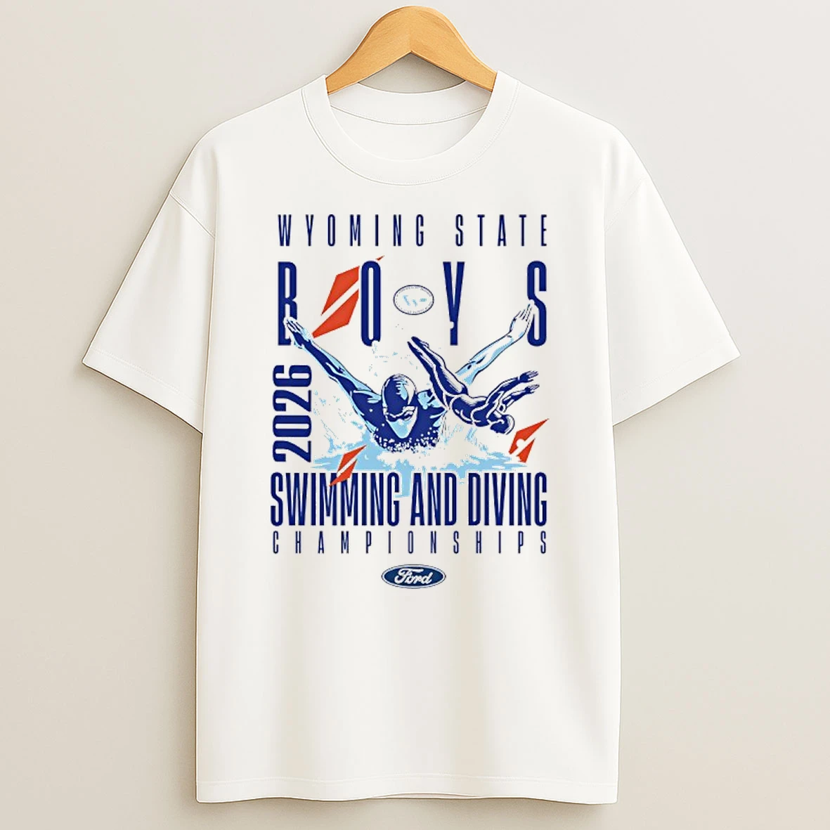 2026 Wyoming State Ford Boys Swimming And Diving T Shirt