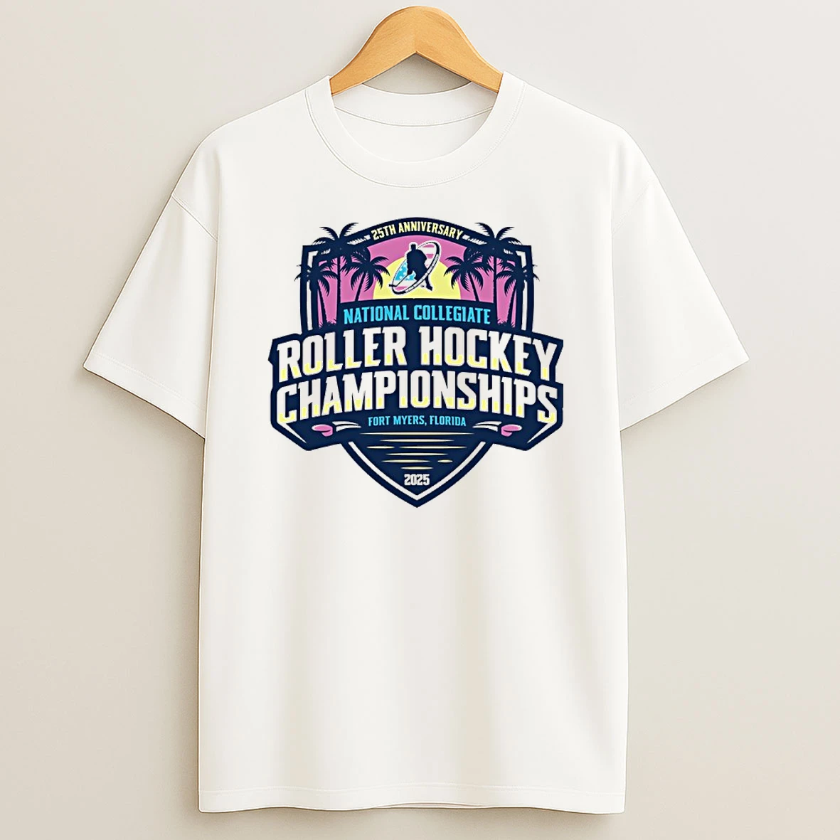 25 Th Anniversary Ncrha National Collegiate Roller Hockey Championships 2025 T Shirt