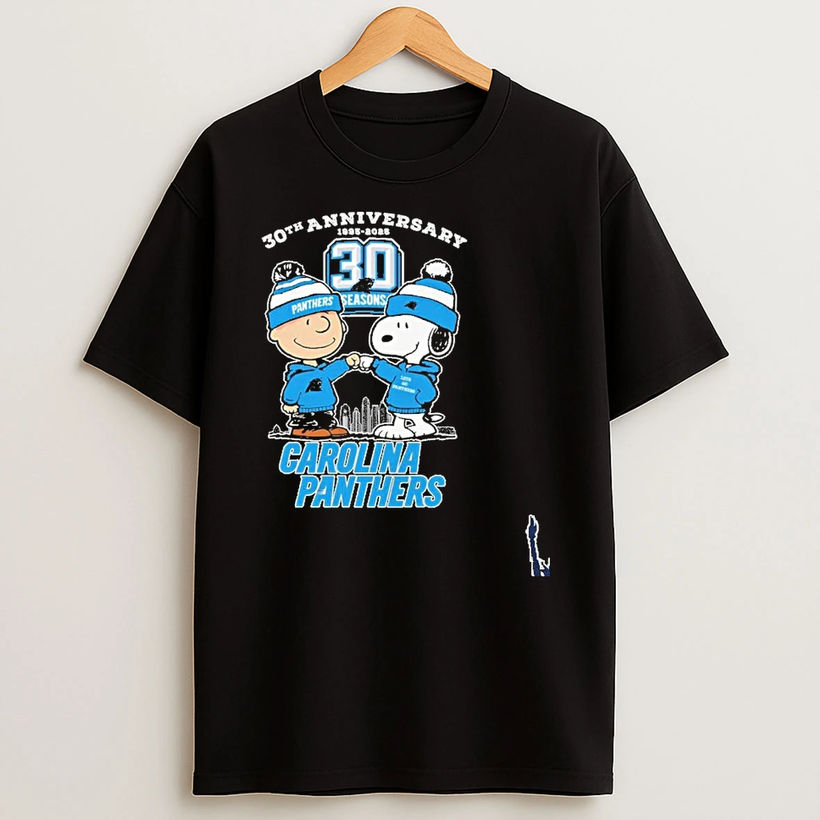30th Anniversary 30 Peanuts City Carolina Panthers T Shirt