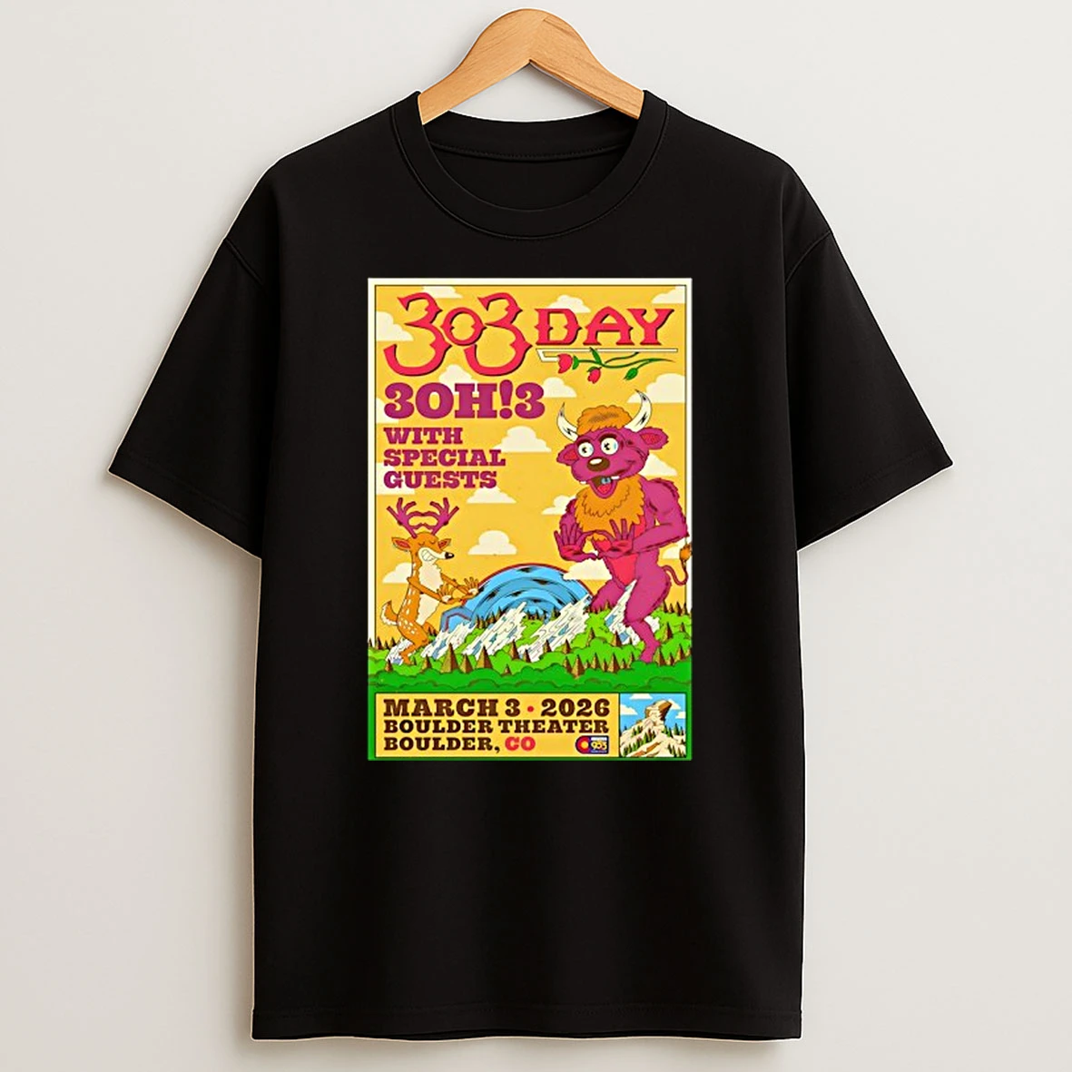 3oh3 Event Boulder Co On Mar 3 2026 T Shirt