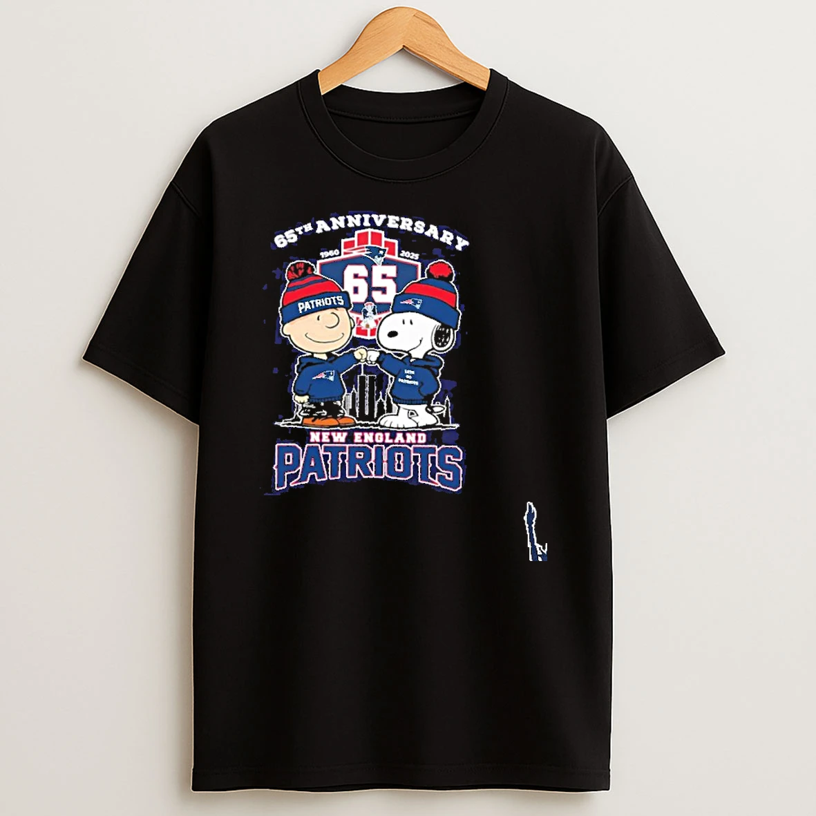 65th Anniversary Brown X Snoopy New England Patriots T Shirt