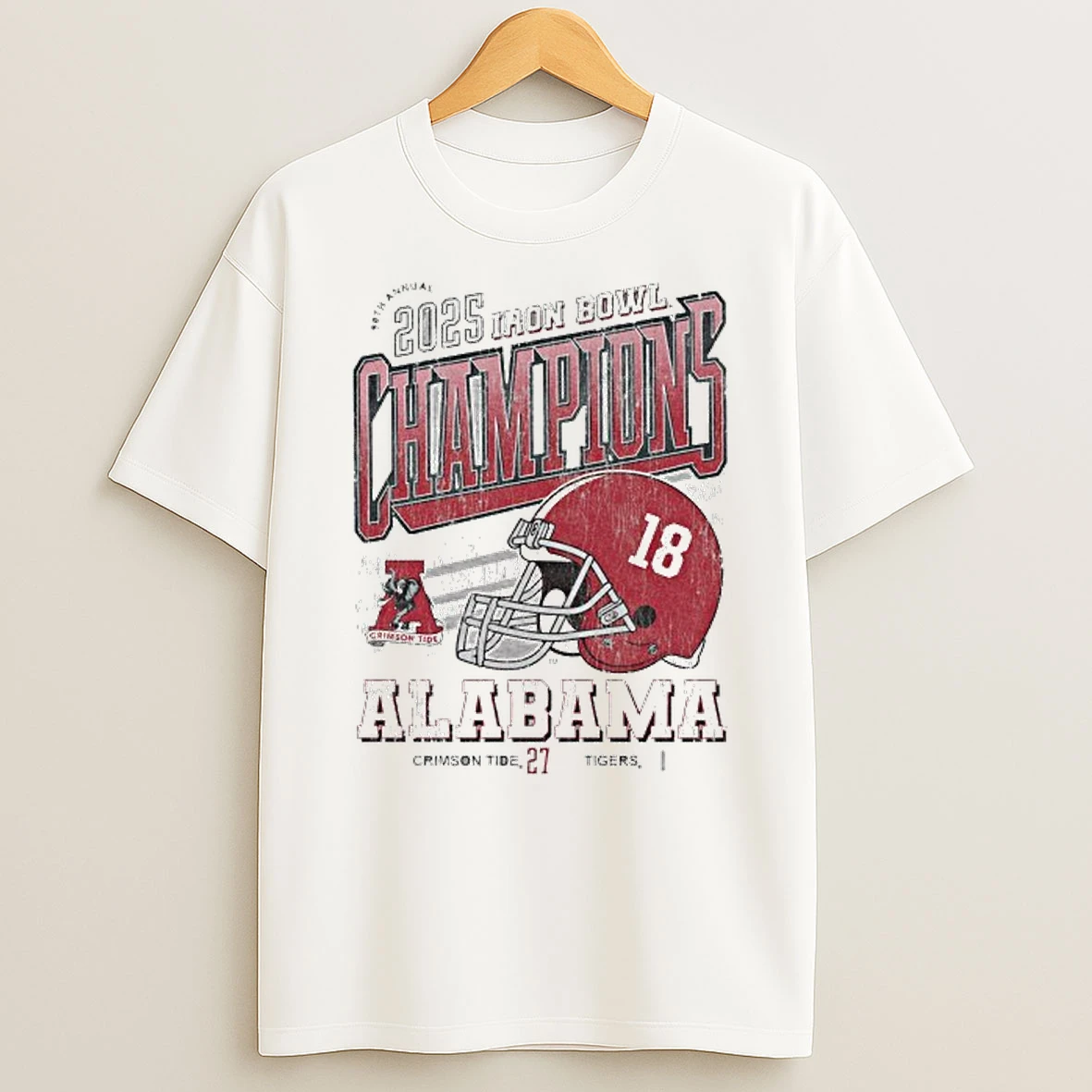 90th Annual Alabama Crimson Tide Iron Bowl Champions 27 20 Auburn T Shirt