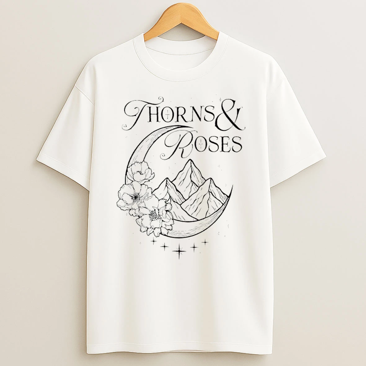 A Court Of Thorns And Roses Mountain Flower T Shirt