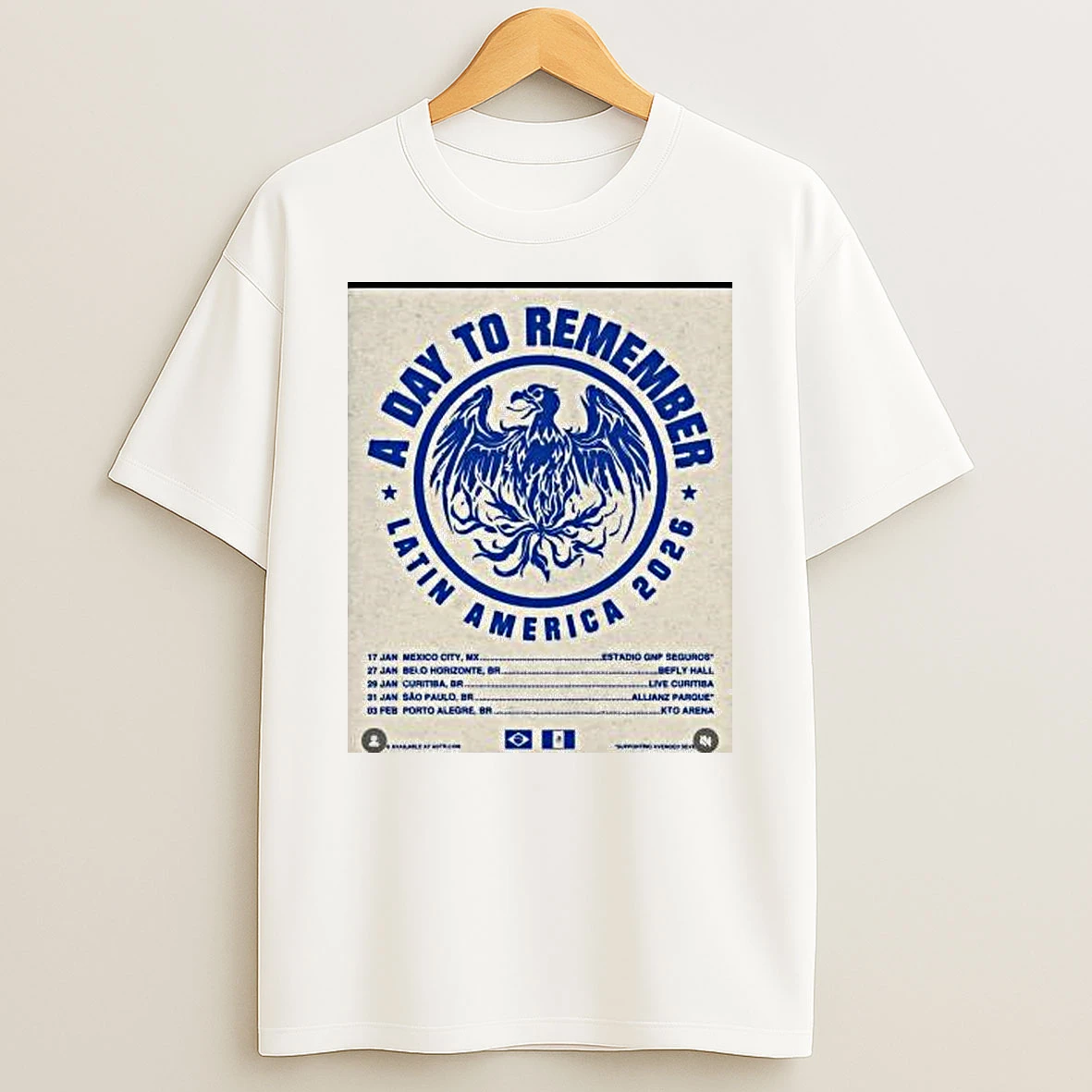 A Day To Remember Latin America 2026 T Shirt