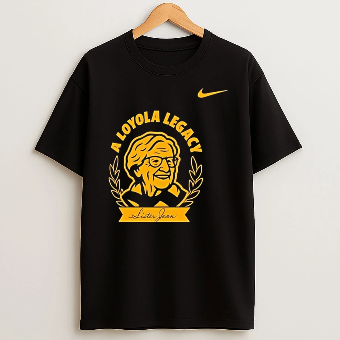 A Loyola Legacy Sister Jean Loyola University Chicago Ramblers Crest T Shirt
