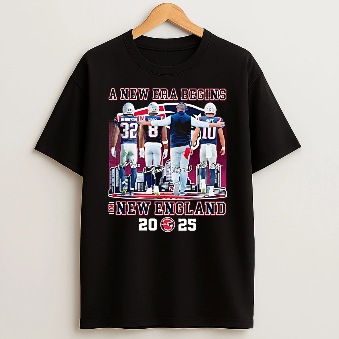 A New Era Begins In New England Patriots 2025 Team Players T Shirt