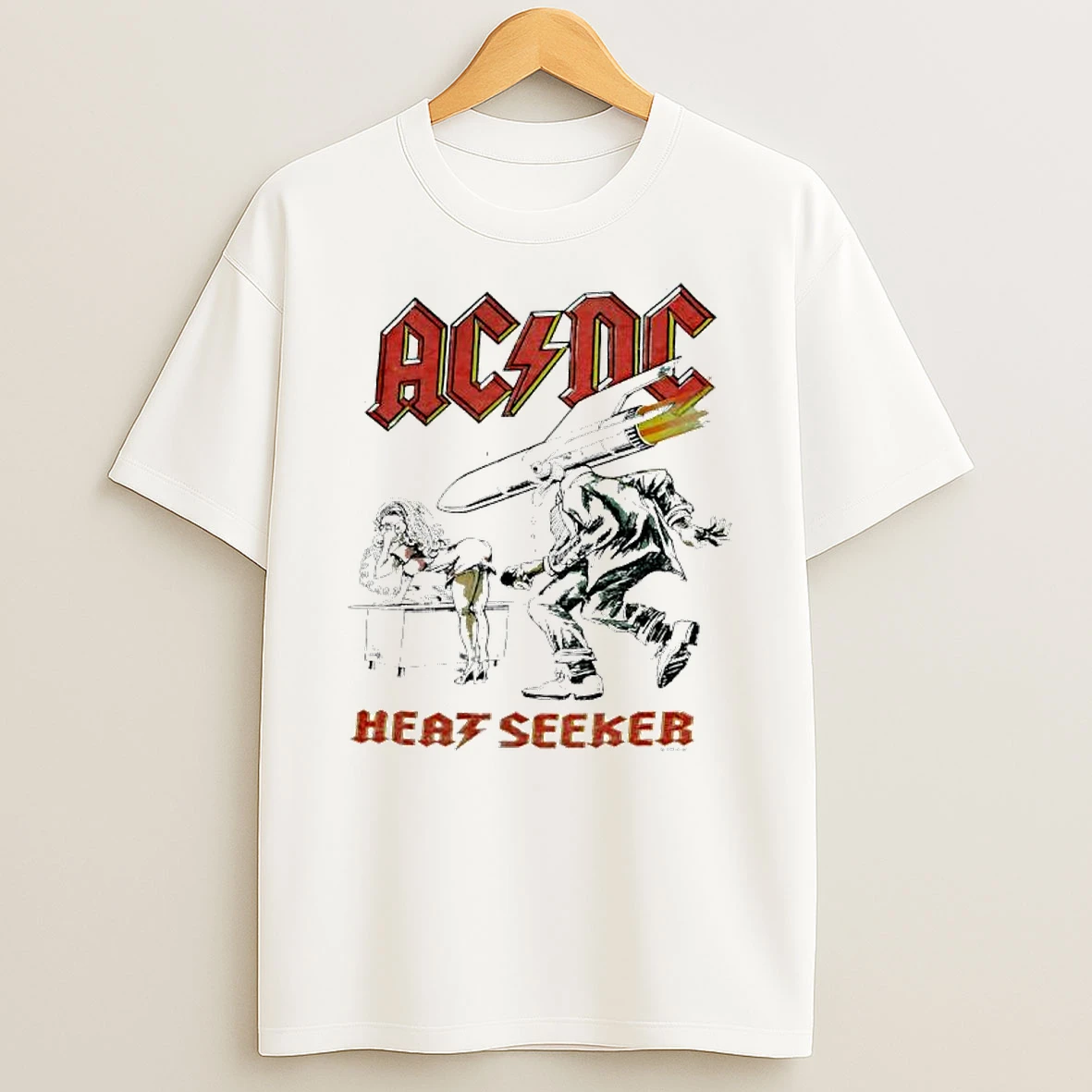 Acdc Heatseeker 1988 Tour Graphic T Shirt