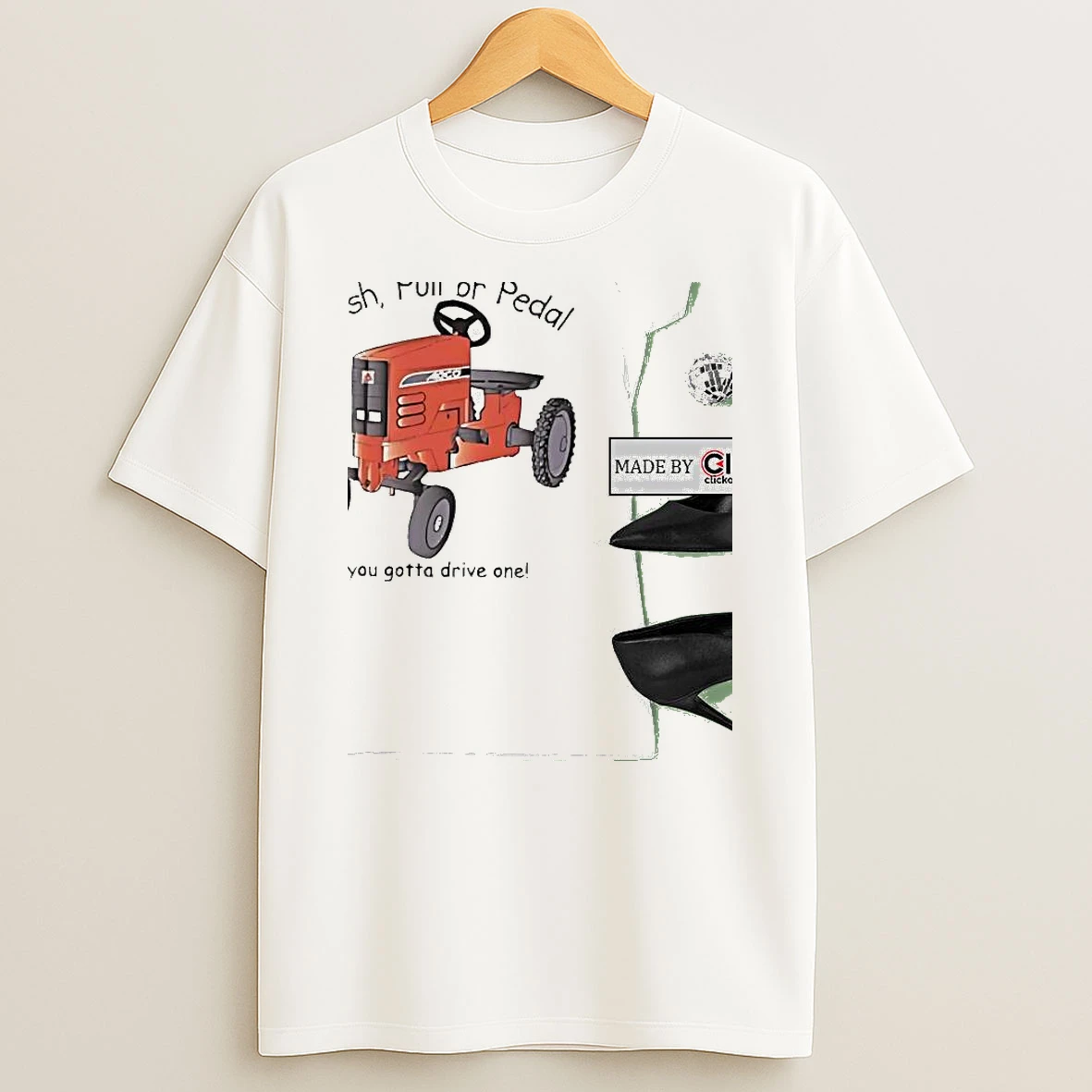 Agco Push Pull Or Pedal You Gotta Drive One Tractor Womens T Shirt