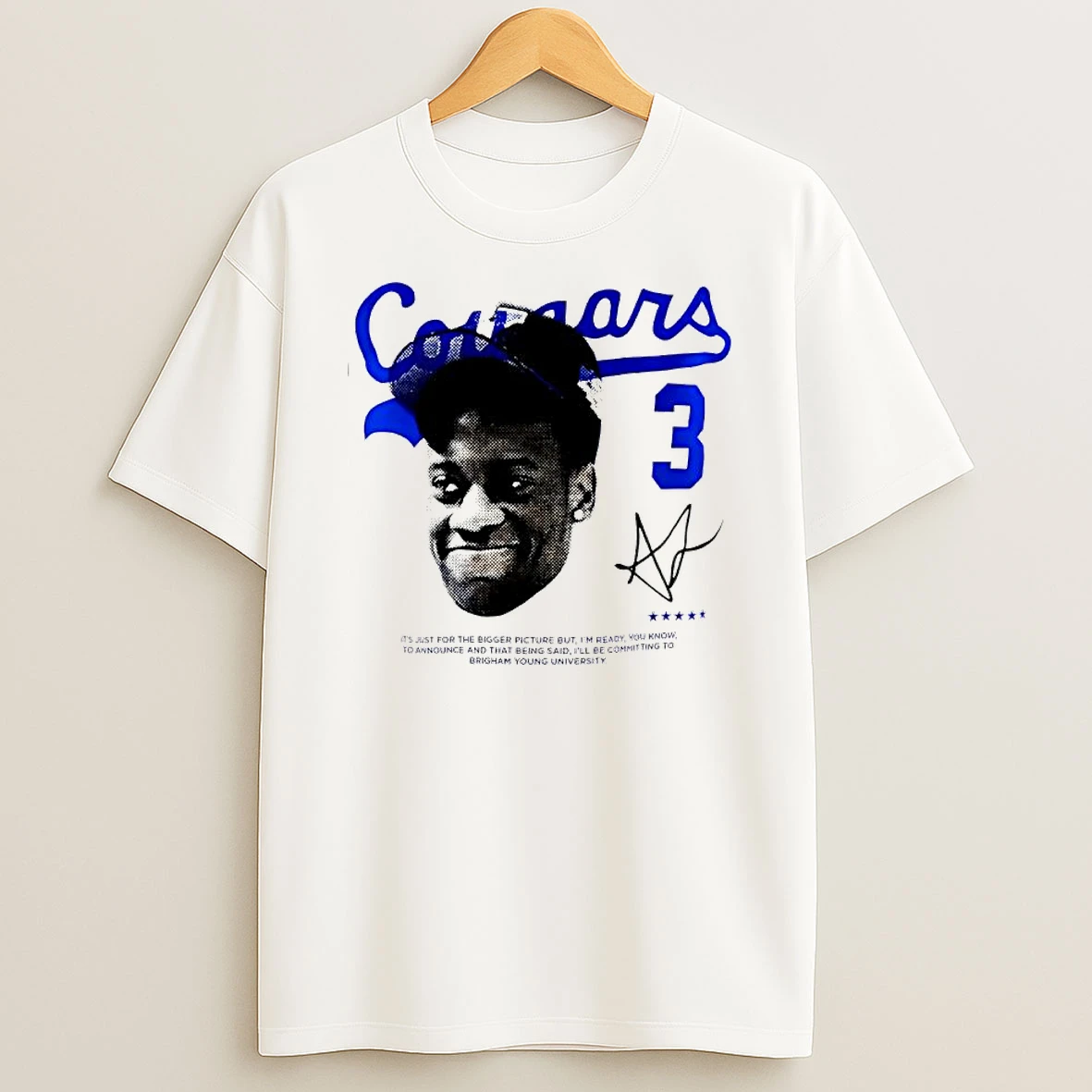 Aj Dybantsa Commitment Byu Brigham T Shirt