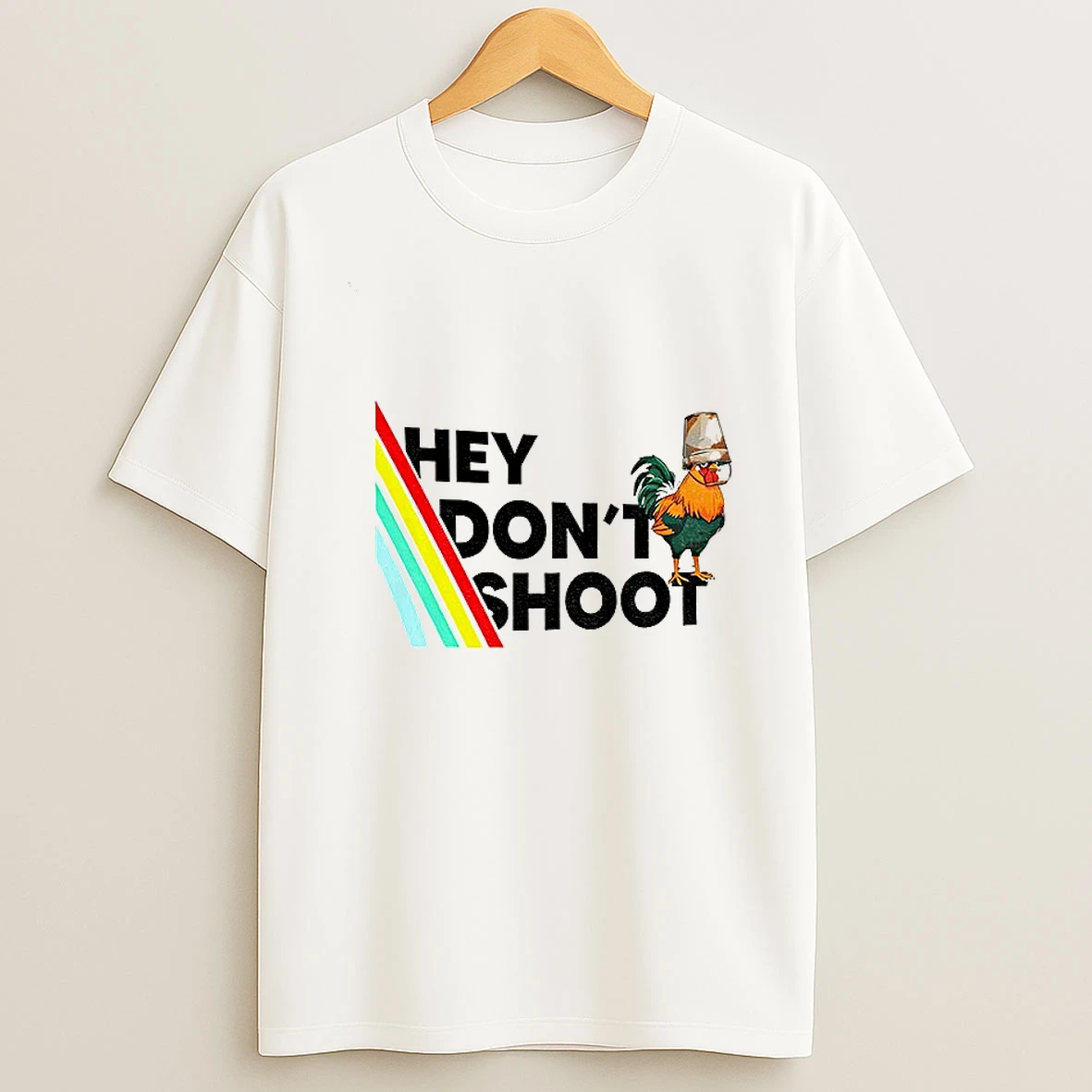 Arc Raiders Rooster Hey Dont Shoot Gamer T Shirt
