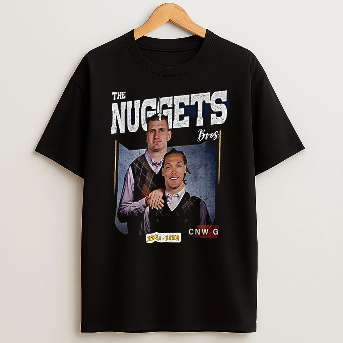 Aaron Gordon Nikola Jokic Denver Basketball Nuggets Bros T Shirt