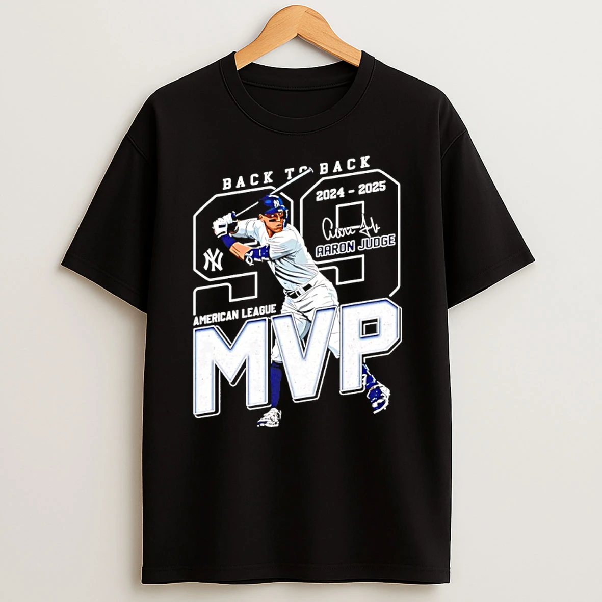 Aaron Judge Back To Back 2024 25 American League Mvp T Shirt