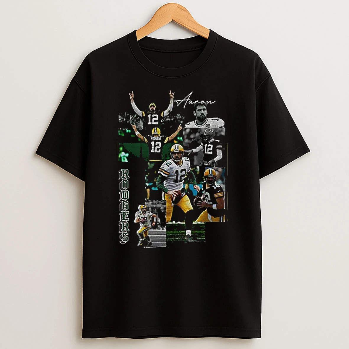 Aaron Rodgers Green Bay Packers Nfl Football Graphic 2025 T Shirt