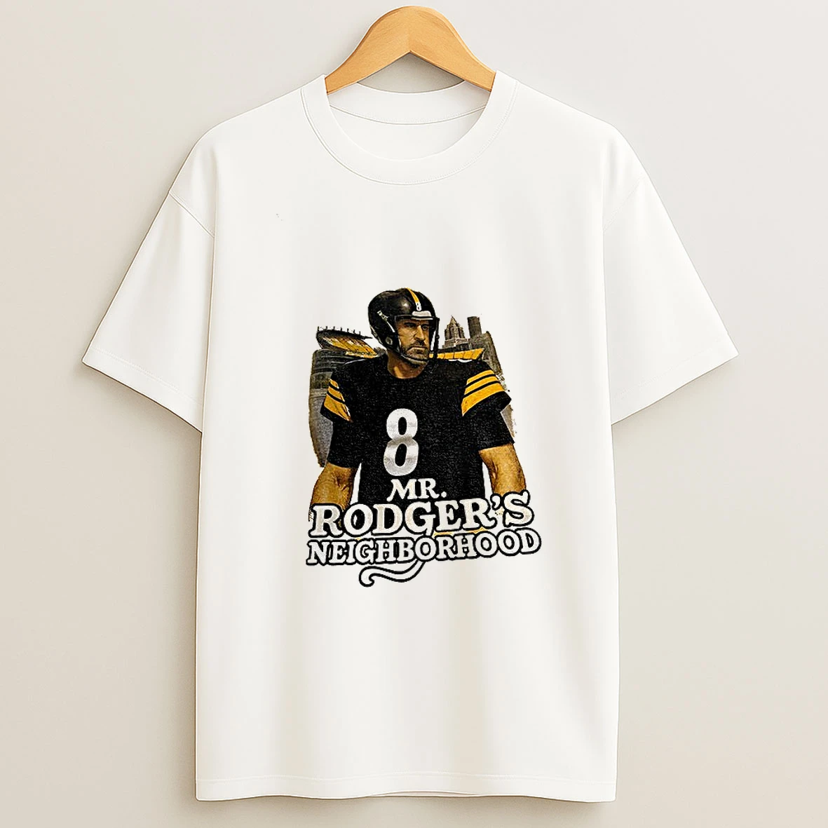 Aaron Rodgers Pittsburgh Steelers Mr Rodgers Neighborhood Nfl T Shirt