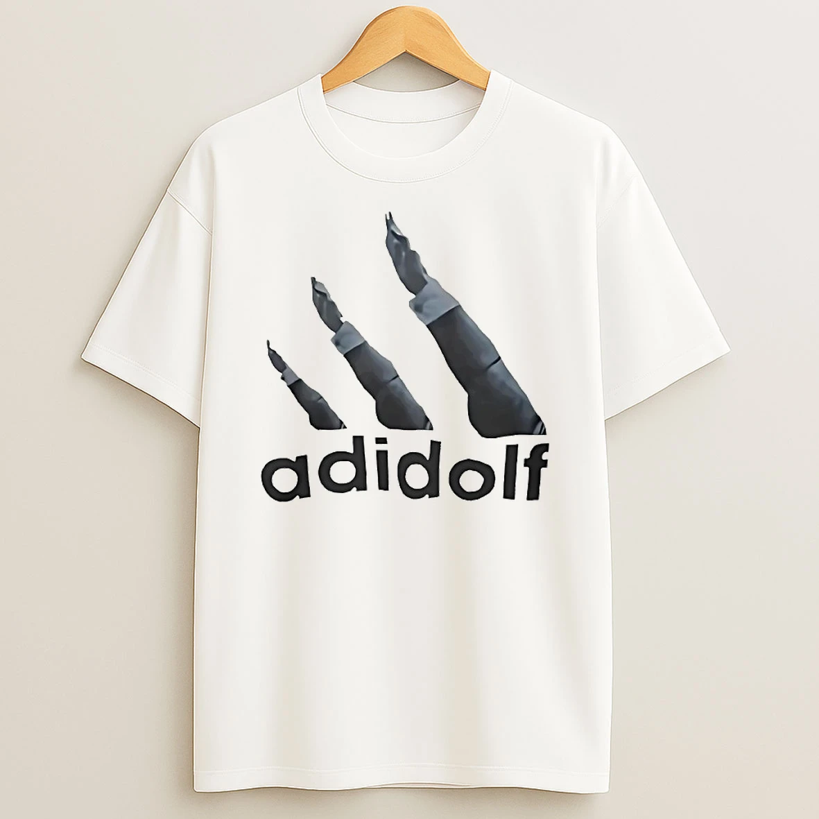 Adidolf Parody Logo Circle T Shirt
