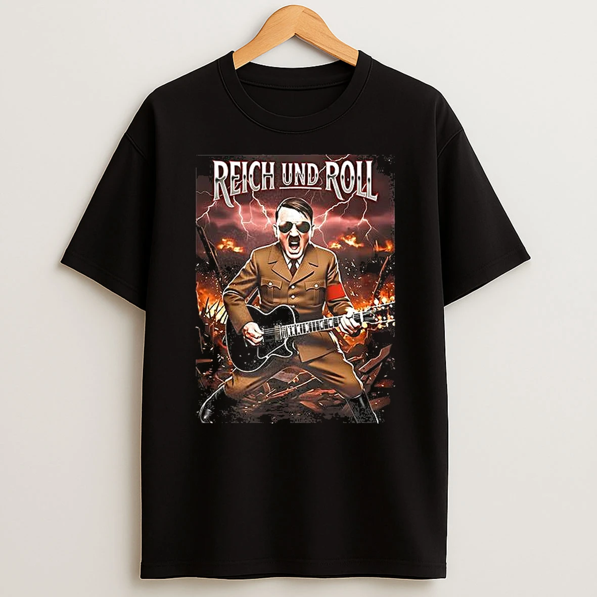 Adolf Hitler Reich Und Roll T Shirt