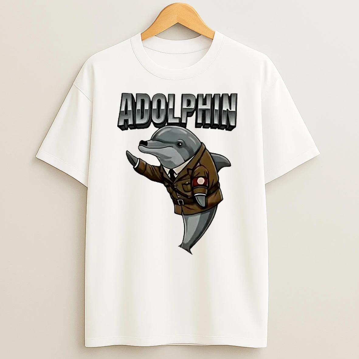 Adolphin Dolphin X Adolf Hitler Nazi Uniform T Shirt