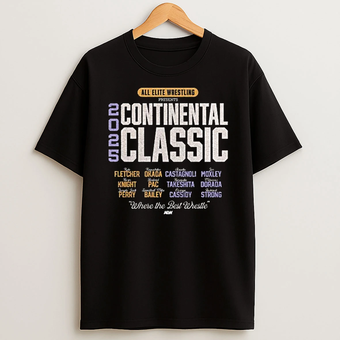 Aew Continental Classic 2025 T Shirt