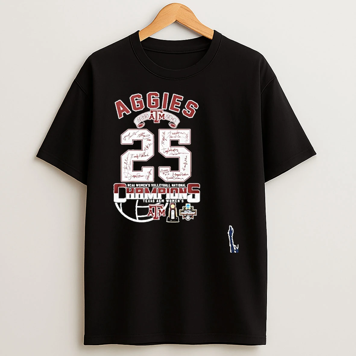Aggies 2025 Ncaa Volleyball National Champions 29 4 T Shirt