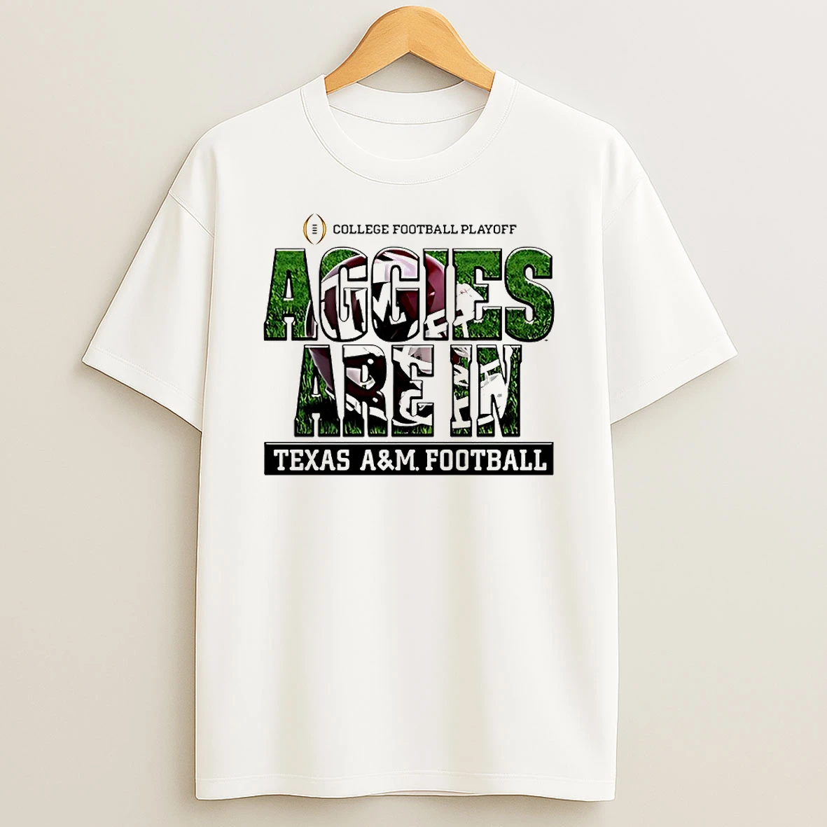 Aggies Are In 2025 Cfp Texas A And M Aggies Football Helmet Circle T Shirt