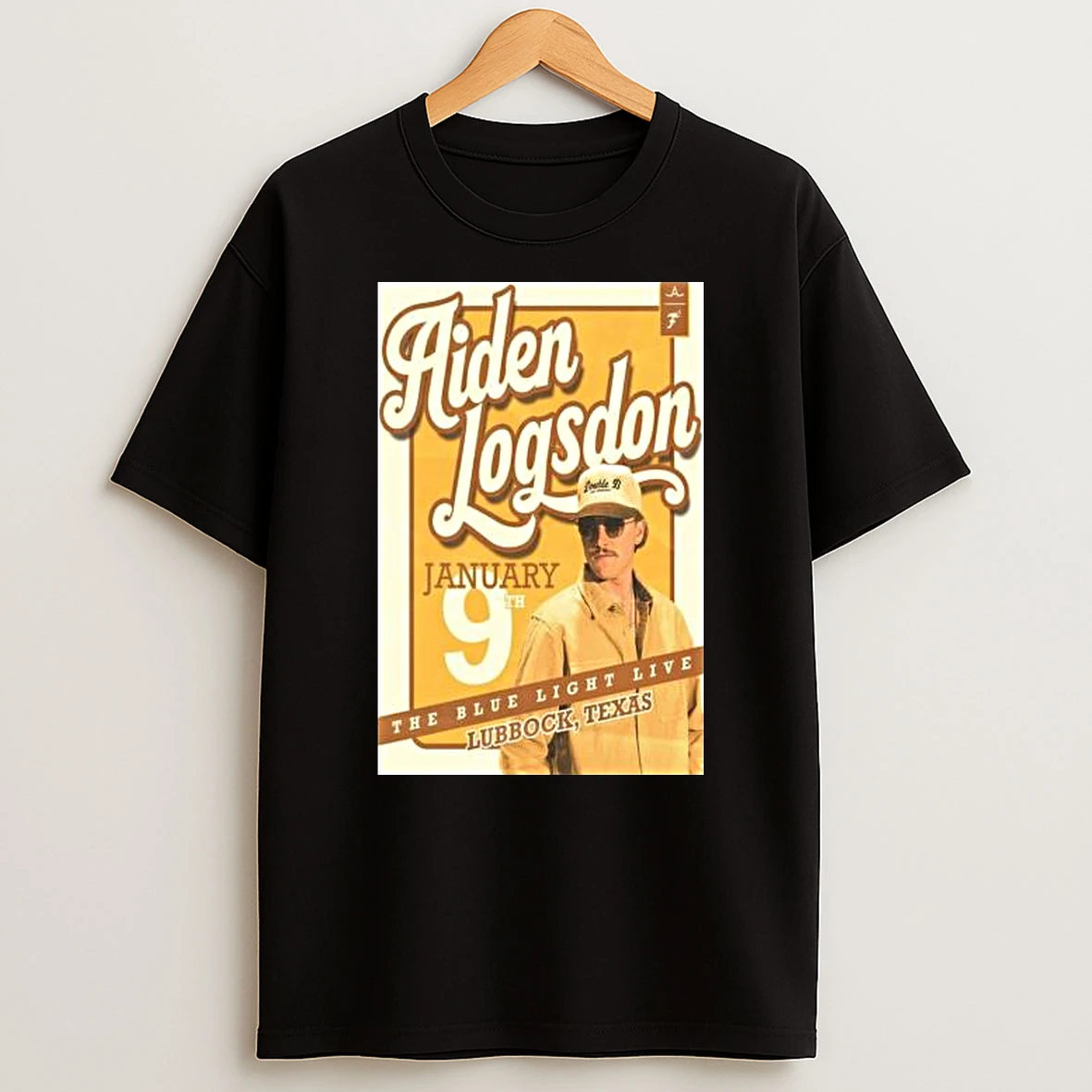 Aiden Logsdon The Outlaws The Blue Light Live Lubbock Tx Jan 9 2026 T Shirt