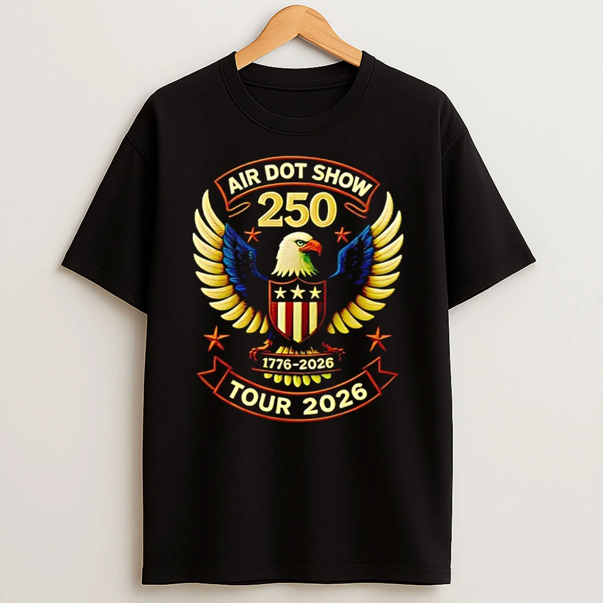 Air Dot Show Tour 2026 Eagle 250 Years 1776 2026 Vintage T Shirt