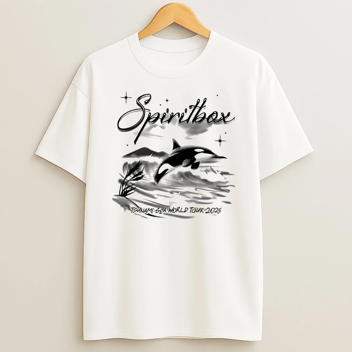 Airbrush Orca Sea World Tour 2025 Circle T Shirt