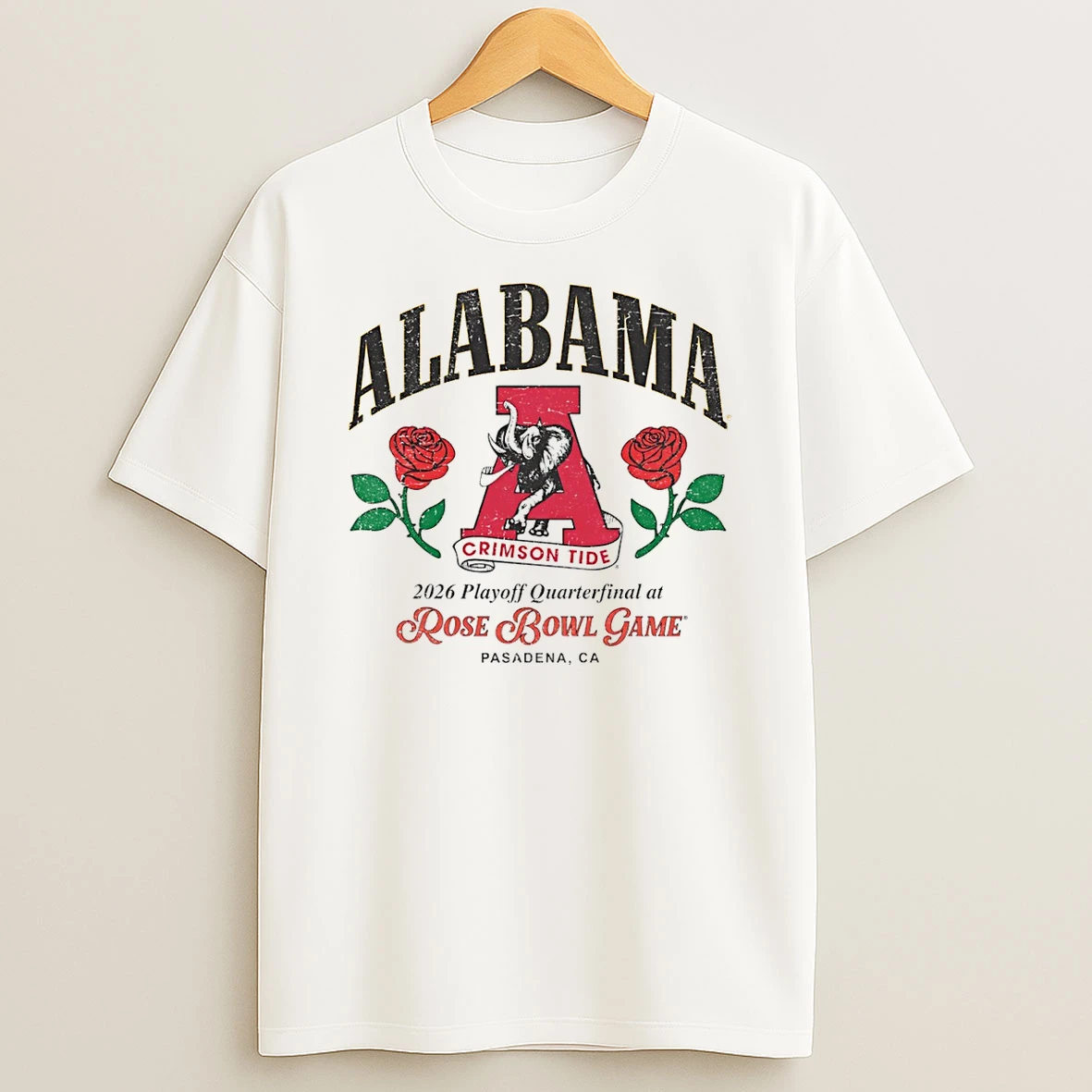 Alabama 2025 Playoff Quarterfinal At Rose Bowl Game T Shirt