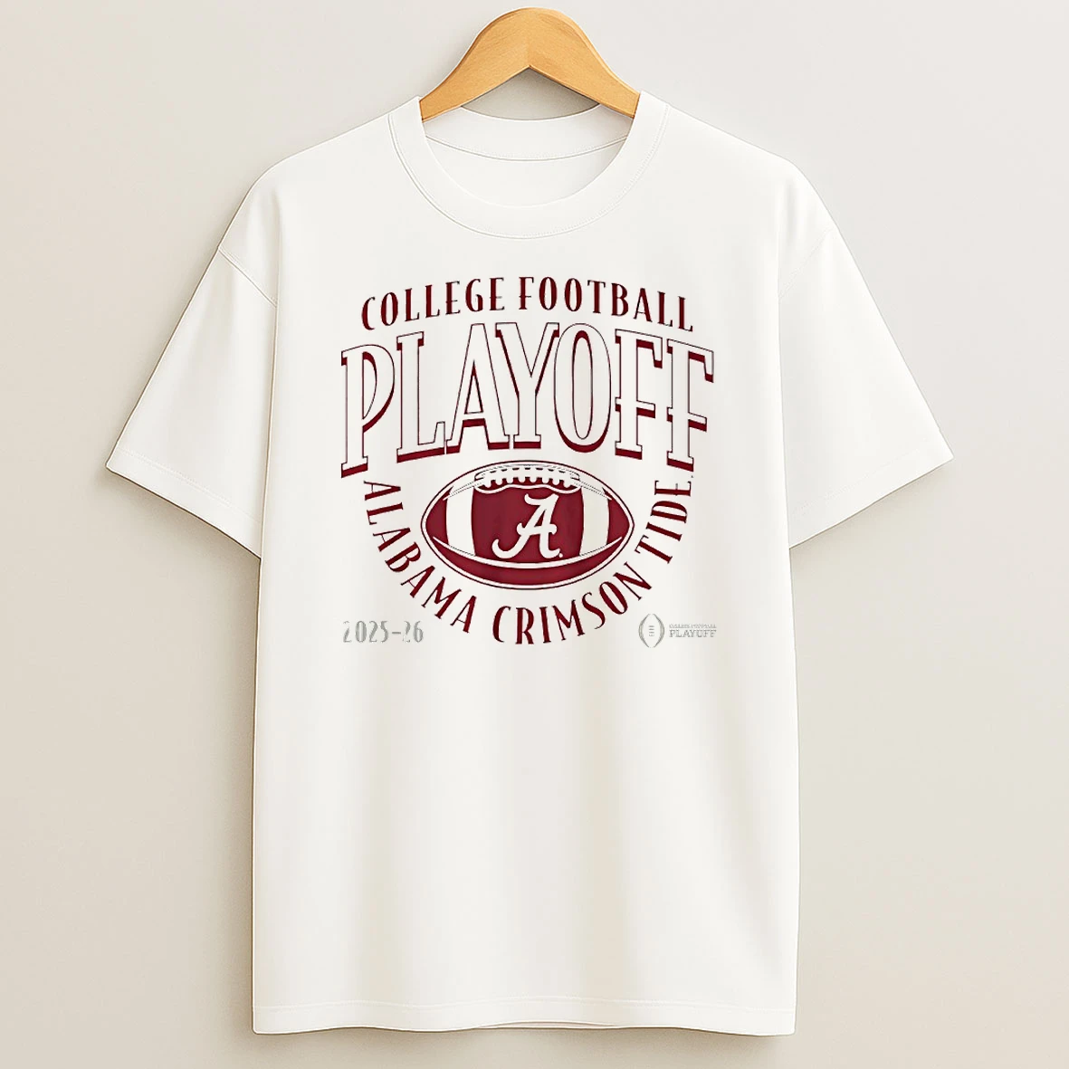 Alabama Crimson Tide 2025 2026 College Football Playoff Curve Logo Circle T Shirt