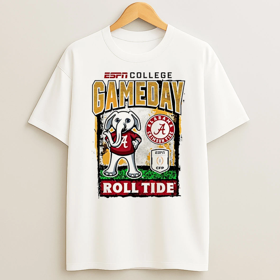 Alabama Crimson Tide 2025 26 College Football Playoff Gameday Roll Tide Mascot T Shirt
