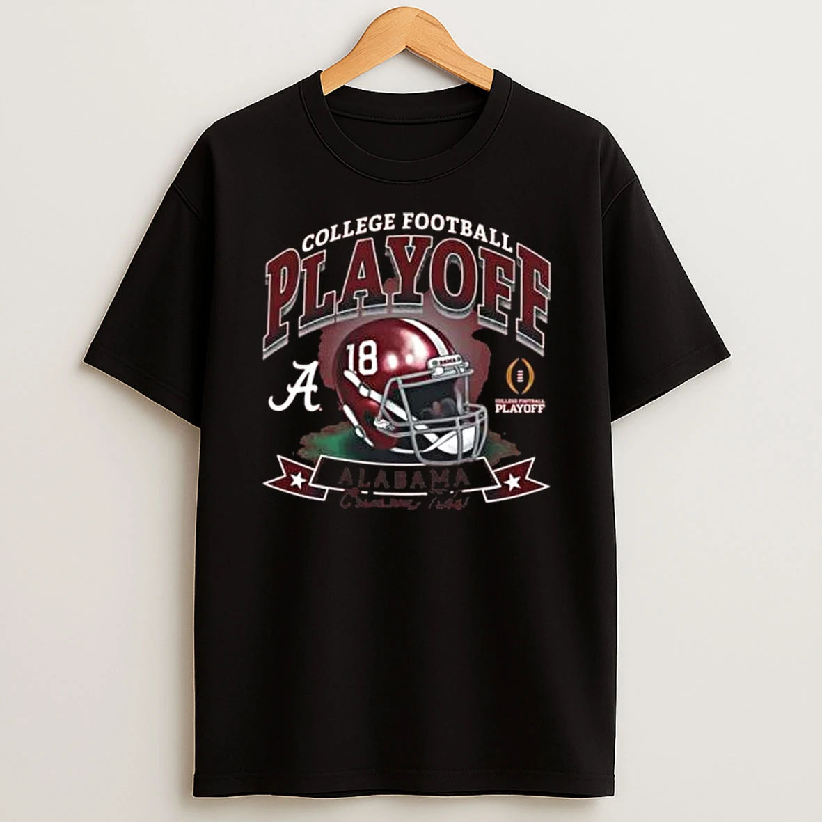 Alabama Crimson Tide 2025 26 College Football Playoff Participant Helmet T Shirt