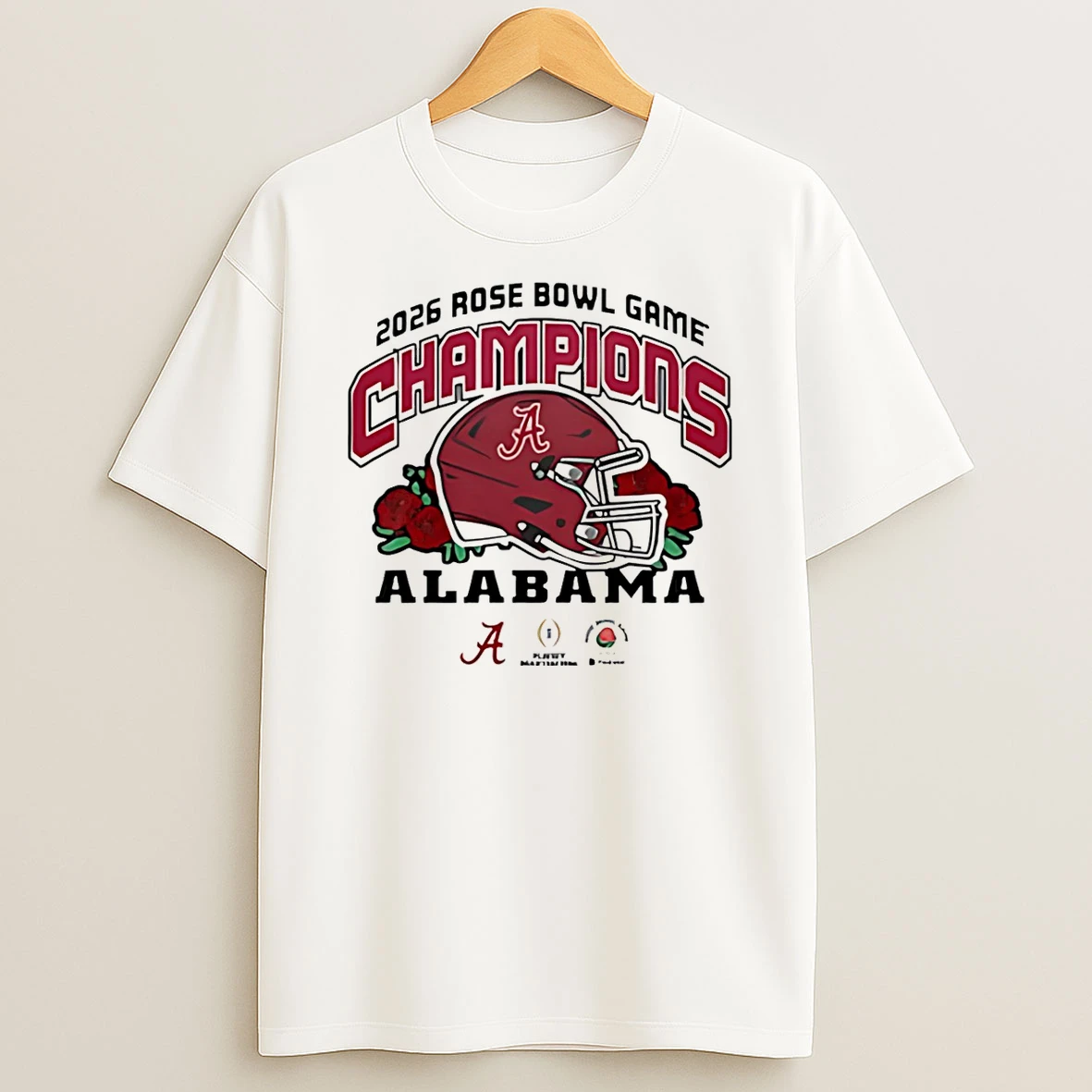 Alabama Crimson Tide 2026 Rose Bowl Champions Roll Tide T Shirt