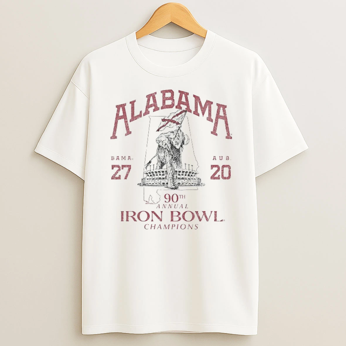 Alabama Crimson Tide 90th Iron Bowl Champions T Shirt