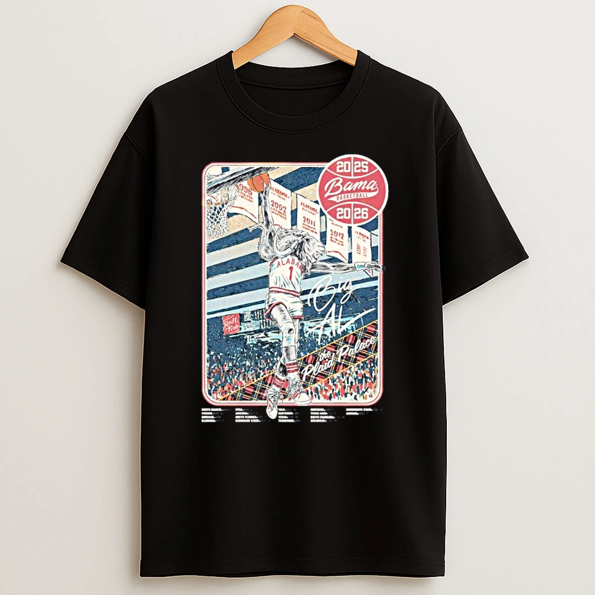 Alabama Crimson Tide Basketball Schedule 2025 26 T Shirt